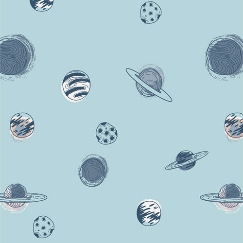 Snuggles Capsule Flannel F11811 Planetarium by AGF Studio for Art Gallery Fabrics