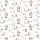 Soaring Dreams 91240-10 Balloons White by Jessica Yon Lo for FIGO Fabrics