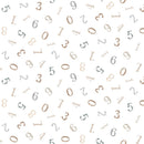 Soaring Dreams 91242-10 Numbers White by Jessica Yon Lo for FIGO Fabrics