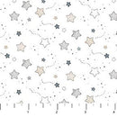 Soaring Dreams 91244-10 Stars White by Jessica Yon Lo for FIGO Fabrics