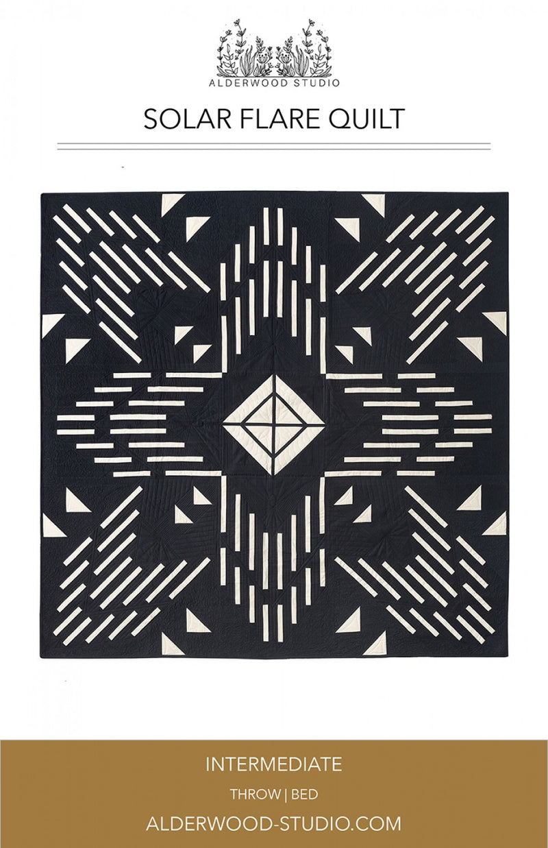 Solar Flare Quilt Pattern Amber Elliot Alderwood Studio Patterns ALD-SOLAR