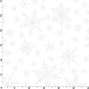 Solitaire Whites MAS310-UW Ultra White Delicate Snowflakes by Maywood Studio