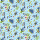 Something Blue DP25079-42 Light Blue Multi Feature Floral by Tina Higgins for Northcott