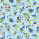 Something Blue DP25079-42 Light Blue Multi Feature Floral by Tina Higgins for Northcott