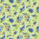 Something Blue DP25079-72 Green Multi Feature Floral by Tina Higgins for Northcott