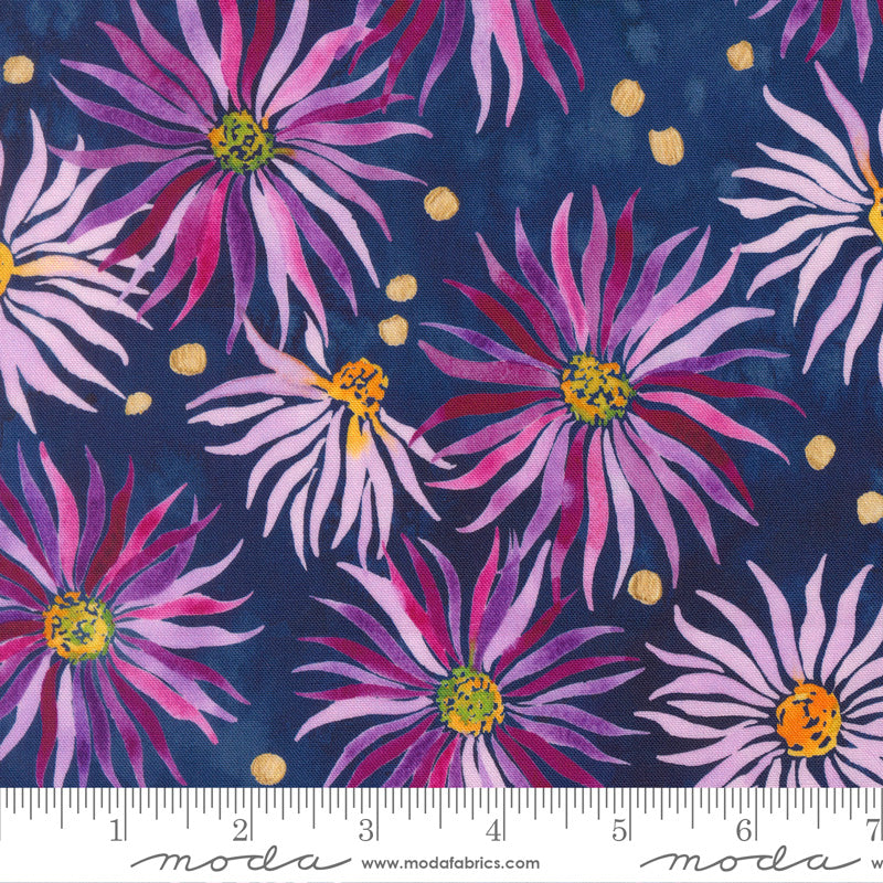 Soulstice 39865-13 Navy Wall Flower by Create Joy Project for Moda