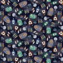 Spellbound 17130-11 Bubble Brew Navy by Marin Sutton for Benartex.