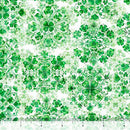 Spirit of Ireland 31655-Z White Shamrock Clusters by Morris Creative Group for QT Fabrics
