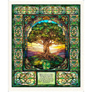 Spirit of Ireland Panel 31652-X Multi Celtic Tree of Life Panel by Morris Creative Group for QT Fabrics