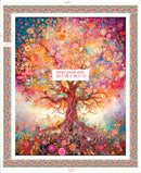 Spring Bling Panel 30766-X Multi Tree Panel by Morris Creative Group for QT Fabrics.