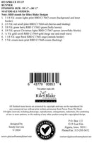 Spruce it Up back cover listed fabric requirements.