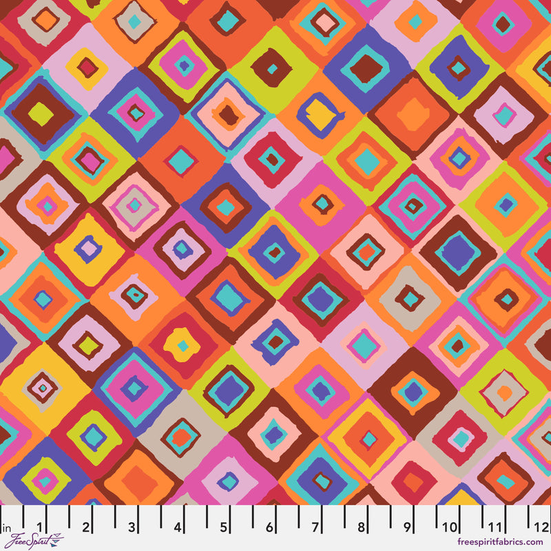 Square Dance PWGP203.RED by Kaffe Fassett for FreeSpirit