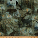 Stag and Stone Y5799-157 Verde by Hoffman Spectrum Prints
