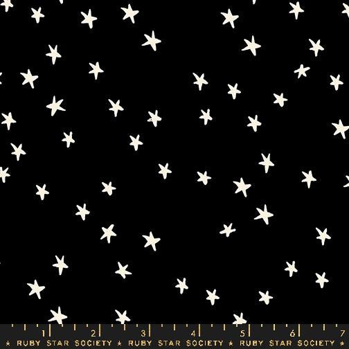 Starry 108" Quilt Back RS4111-50 Black by Alexia Marcelle Abegg of Ruby Star Society for Moda