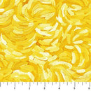 Starry Night 29264-52 Brushstroke Yellow by Elena Belokrinitski for Northcott