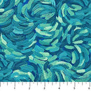 Starry Night 29264-64 Brushstroke Teal Multi by Elena Belokrinitski for Northcott