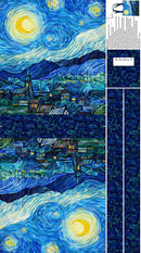 Starry Night Canvas Bag Panel C29265-46 Tote Bag Dk Blue Multi by Elena Belokrinitski for Northcott