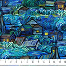 Starry Night DP29262-46 Scenic Dk Blue Multi by Elena Belokrinitski for Northcott