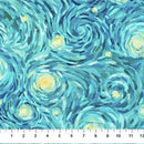 Starry Night DP29263-64 Night Sky Teal Multi by Elena Belokrinitski for Northcott