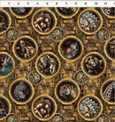 Steampunk Menagerie 4ST-1 Multi by Jason Yenter for In The Beginning Fabrics