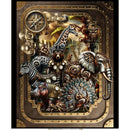 Steampunk Menagerie Panel 1ST-1 Multi by Jason Yenter for In The Beginning Fabrics