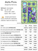 Stella Flora Quilt Pattern by Patti Carey of Patti's Patchwork