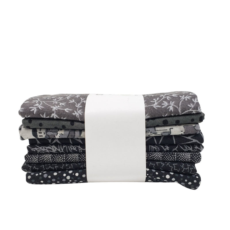Stof 8pc Fat Quarter Bundle STQCFQ1 Dark Grey.