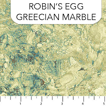 Stonehenge Gradations 39303-78 Robin's Egg Greecian Marble by Linda Ludovico for Northcott.