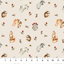 Story Book 91335-12 Animals Cream by FIGO Studio for FIGO Fabrics