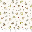 Story Book 91337-11 Birds Cream by FIGO Studio for FIGO Fabrics