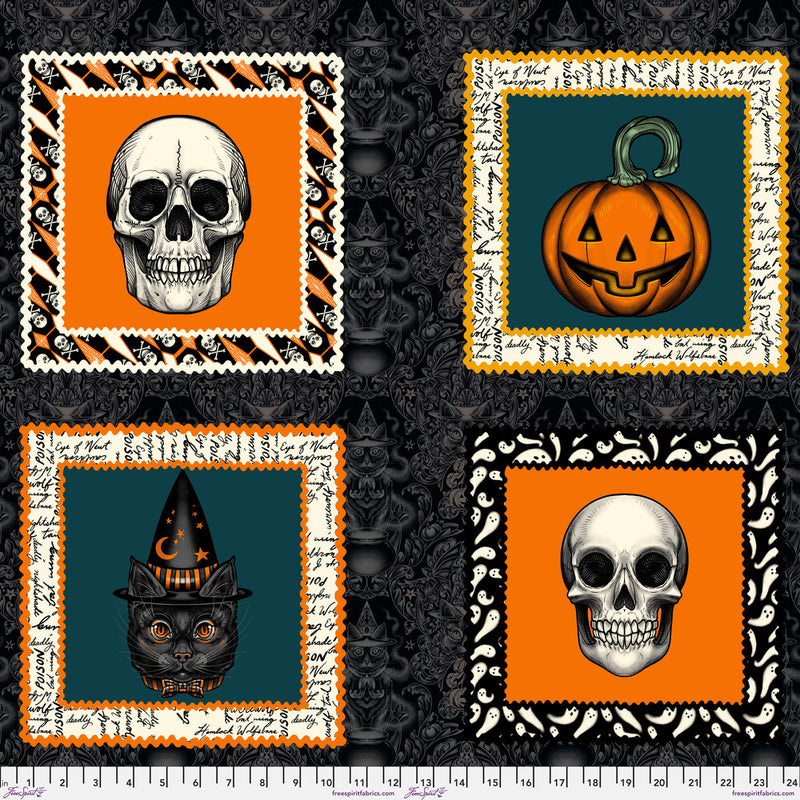 Storybook Halloween Panel PWRH064.PANEL by Rachel Hauer for FreeSpirit