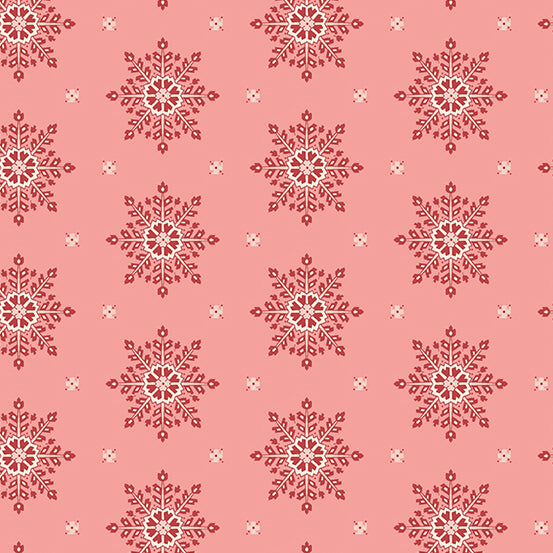 Strawberries and Cream A-356-E Plumeria Crystal by Edyta Sitar for Andover Fabrics