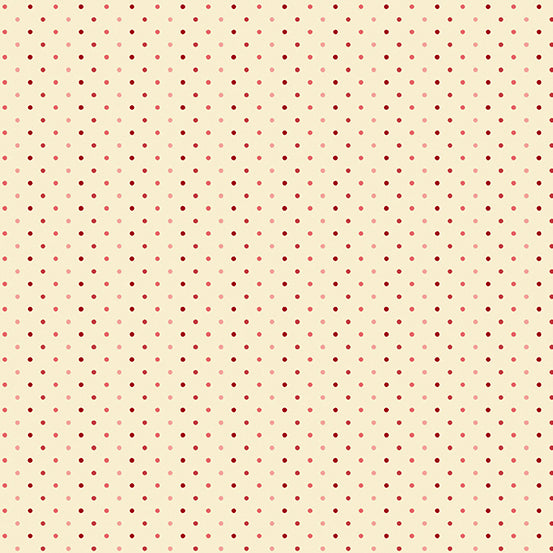 Strawberries and Cream A-9962-LR Almond Poppy Seed by Edyta Sitar for Andover Fabrics