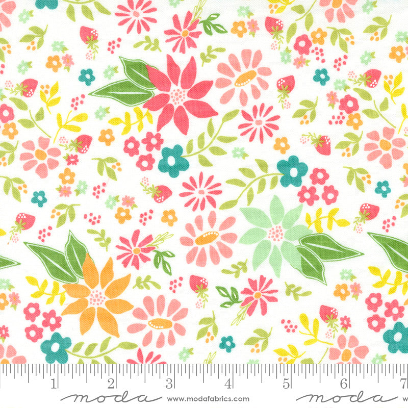 Strawberry Lemonade 37670-11 Cloud by Sherri & Chelsi for Moda