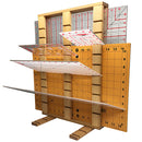 Sullivans Wooden Ruler Rack with rulers and mats 