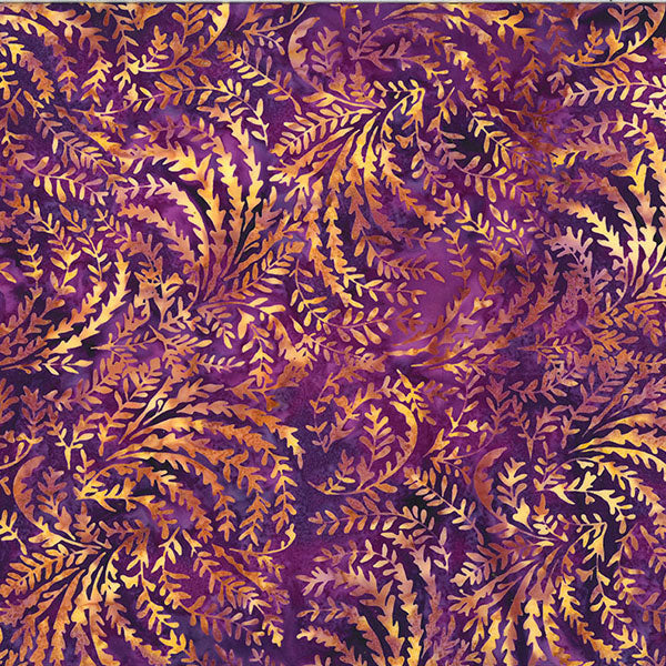 Summer Romance Batik T2443-438 Crocus by Hoffman Fabrics