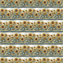 Sunkissed 33915-547 Multi Sunflower Stripe by Nancy Mink for Wilmington Prints.