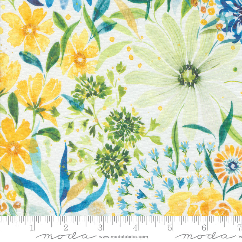 Sunshine & Blue Skies 39820-11 Cloud by Create Joy Project for Moda