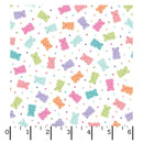 Sweet Shoppe MAS11029-W Gummy Bears White by Kimberbell for Maywood Studio
