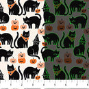 Sweet Treats 91256G-99 Cats Black by Jillian Phillips for FIGO Fabrics