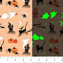 Sweet Treats 91260G-56 Castles Orange by Jillian Phillips for FIGO Fabrics