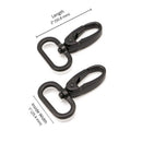 Swivel Snap Hook 1in Black Metal Set of Two ByAnnie HAR1-SW-BM-TWO