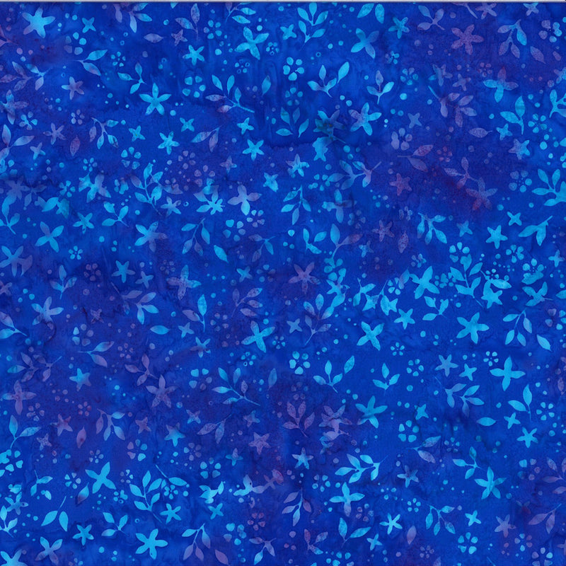 Tangled in Taffy Batik U2479-123 Lapis by Hoffman Fabrics