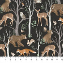 Tanglewood 29281-98 Scenic Charcoal Multi by Deborah Edwards for Northcott
