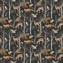 Tanglewood 29281-98 Scenic Charcoal Multi by Deborah Edwards for Northcott