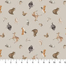Tanglewood 29283-93 Tossed Animals Md Gray Multi by Deborah Edwards for Northcott