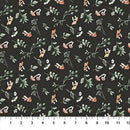 Tanglewood 29284-98 Mushroom Leaf Charcoal Multi by Deborah Edwards for Northcott