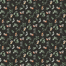 Tanglewood 29284-98 Mushroom Leaf Charcoal Multi by Deborah Edwards for Northcott