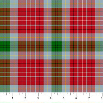 Tartan Traditions of Canada W25573-24 British Columbia Red Multi by NC Studio for Northcott