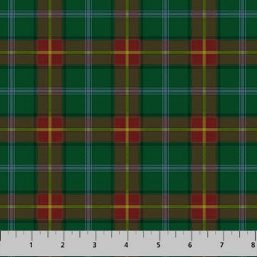 Tartan Traditions of Canada W25576-76 Manitoba Green Multi by NC Studio for Northcott